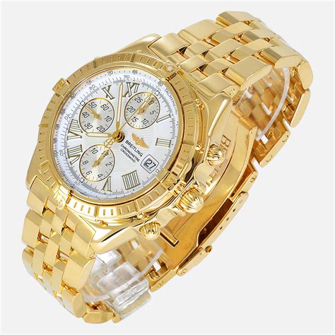 breitling gold watch price.